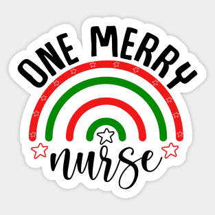 one merry nurse Sticker